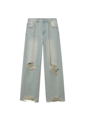 Musium Div. ripped wide-leg jeans - Blue