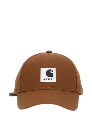 Carhartt WIP x Sacai logo hat - Brown