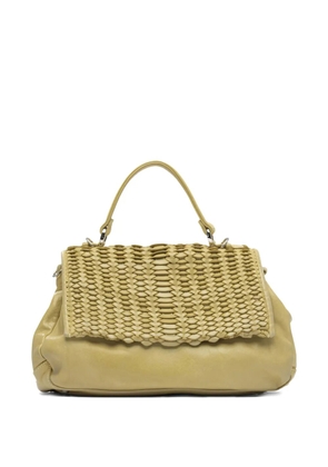 Reptile's House woven-leather tote bag - Green