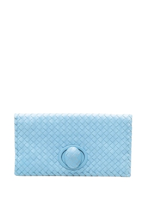 Bottega Veneta Pre-Owned 2012-2025 Nappa Intrecciato Turn Lock clutch bag - Blue