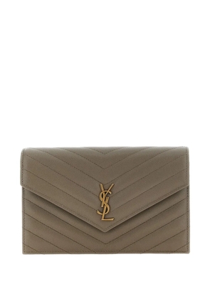 Saint Laurent envelope-design cross body bag - Brown