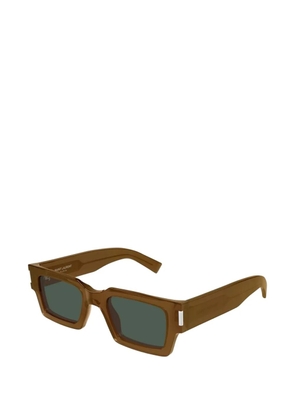 Saint Laurent Eyewear square-frame sunglasses - Brown