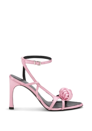 ROTATE BIRGER CHRISTENSEN Knot satin sandals - Pink