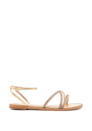 Werner embellished flat sandals - Gold