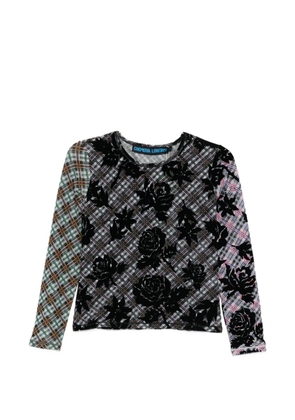 Chopova Lowena Picnic check top - Grey