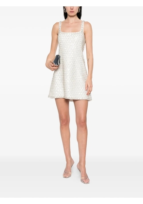 Simkhai embellished sleeveless mini dress - White