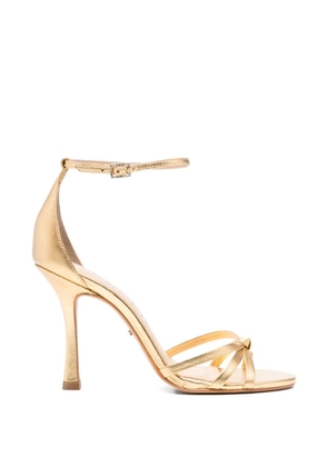 Werner knotted-strap heeled sandals - Gold