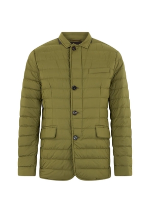 Moorer button-fastening padded jacket - Green