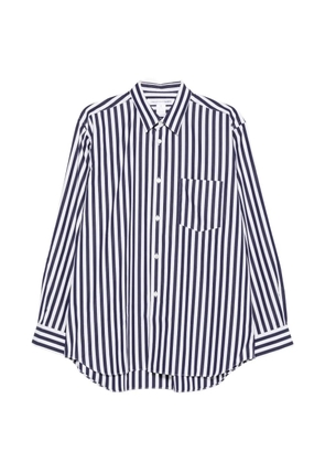 Comme Des Garçons striped pocket shirt - Blue