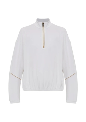 BOGNER Floria zip trim sweatshirt - White