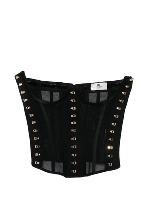 Elisabetta Franchi metal detail corset - Black