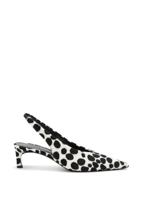 ROTATE BIRGER CHRISTENSEN fur slingback pumps - White