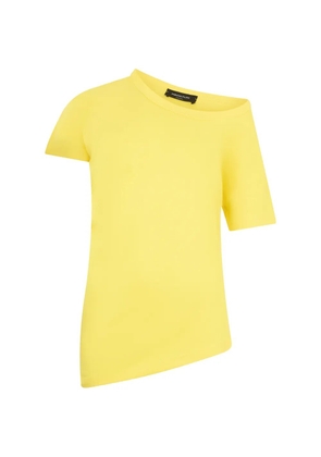 Fabiana Filippi asymmetrical t-shirt - Yellow
