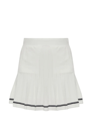 BOGNER Myra pleated striped skirt - White