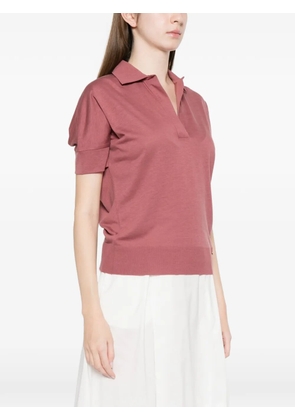 Herno V-neck short-sleeve T-shirt - Pink