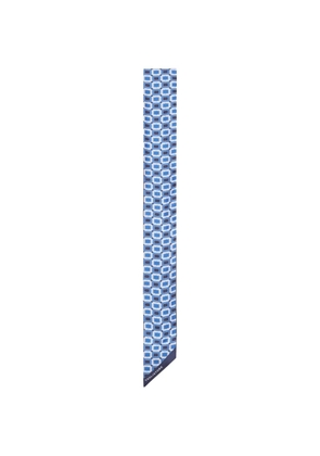 Tagliatore geometric pattern scarf - Blue