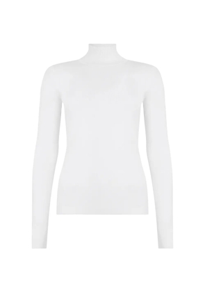 Fabiana Filippi high-collar long-sleeve blouse - White