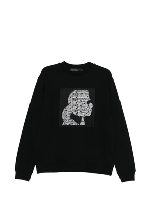 Karl Lagerfeld graphic print sweater - Black