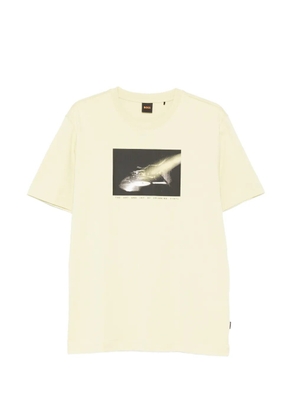BOSS graphic-print T-shirt - Yellow