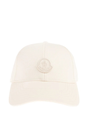 Moncler logo-patch cap hat - Neutrals