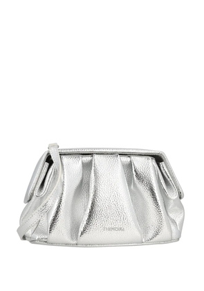 Themoirè gathered shoulder bag - Silver