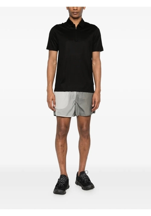 BOSS zip polo shirt - Black