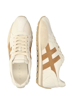 Hogan H671 86'er calfskin sneakers - Neutrals