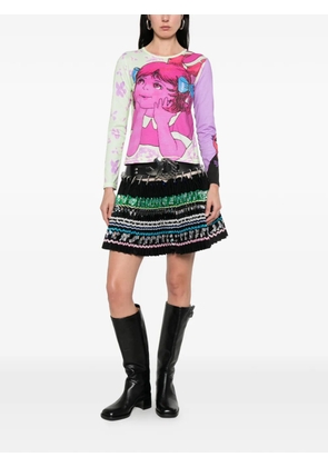 Chopova Lowena Starbites belt embellished mini skirt - Black