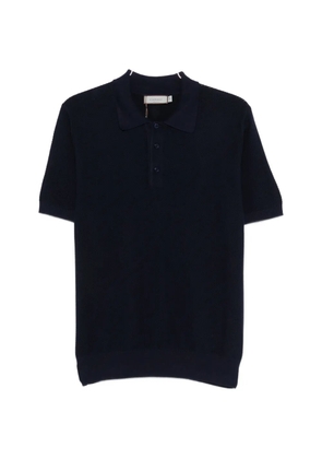 Canali buttoned polo shirt - Blue