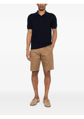 Canali buttoned polo shirt - Blue