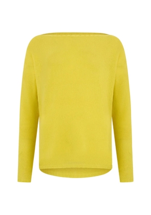 Fabiana Filippi wide neck long sleeves sweater - Yellow