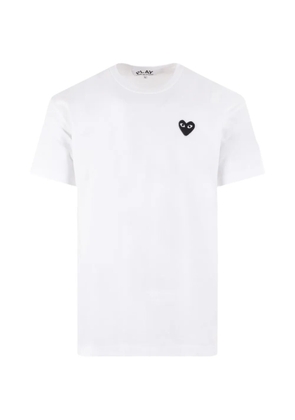 Comme Des Garçons Play embroidered-heart crew-neck T-shirt - White