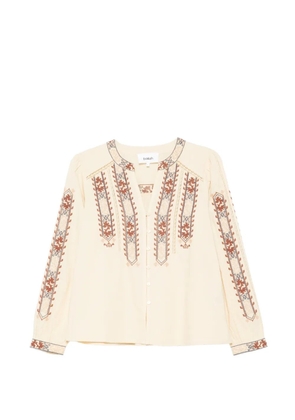 Ba&Sh Faustina embroidered blouse - Neutrals