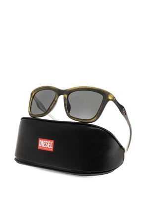 Diesel rectangle frame sunglasses - Green