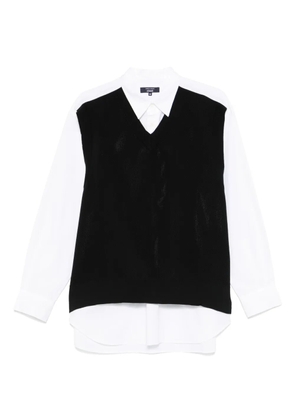 Comme des Garçons Homme layered shirt - White