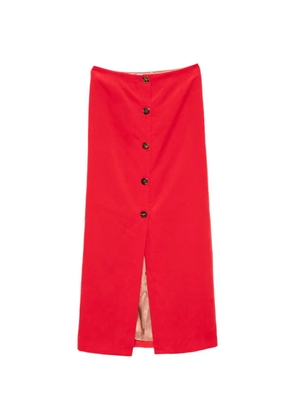 Blazé Milano button-front maxi skirt - Red