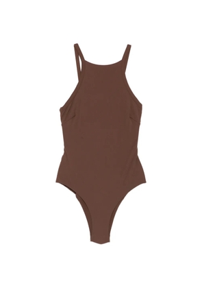Blazé Milano appliqué-detail swimsuit - Brown