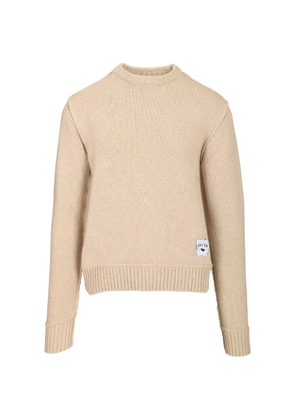 Arte Antwerp label-patch sweater - Neutrals