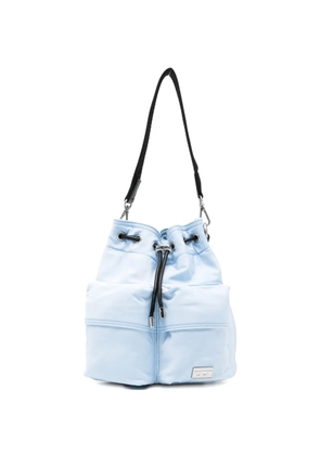 Diesel Multi-Pkts Bucket X pocket drawstring shoulder bag - Blue