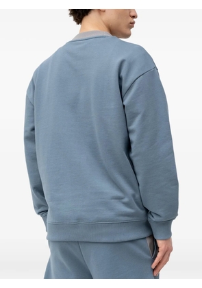 HUGO x RB Davalio panelled logo-patch sweatshirt - Blue