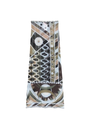 PUCCI geometric pattern skirt - Brown