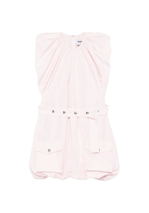 MSGM pocket belted mini dress - Pink