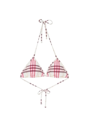 Burberry Check bikini top - Neutrals
