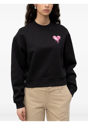 HUGO heart motif sweatshirt - Black
