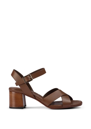 Doucal's leather sandals - Brown