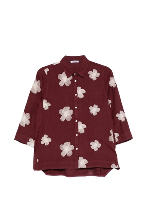 Rosso 35 floral buttoned shirt - Red