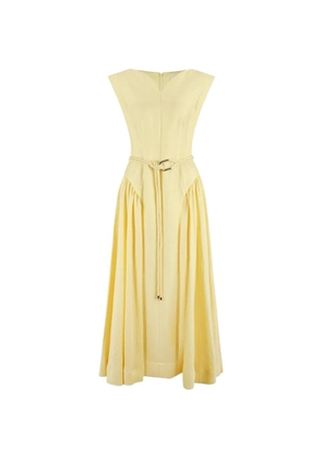 Acler Alvie V-neck belted maxi dress - Yellow
