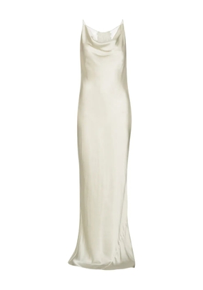 ROTATE BIRGER CHRISTENSEN cowl-neck lace-back gown - White