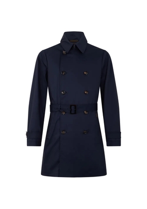 Moorer belted trench coat - Blue