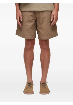 Osklen belted flap-pocket shorts - Neutrals